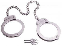 S&W Handcuffs UZI Silver Includes 2 Keys - UZIHCLEG
