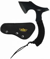 Uzi Accessories UZKAXE5 Throwing Axe 7" Plain Stainless Steel Blade, Black Paracord Wrapped Stainless Steel Handle 12.20" OAL - 734