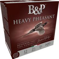 B&p Ammunition Heavy Pheasant 12 Gauge 2.75" 1 3/8 oz 4 Shot 25 Per Box/ 10 Case - 12B38H4