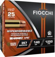 Fiocchi 357BA Hyperformance 357Mag 140gr XPB 25 Per Box/8 Case - 514