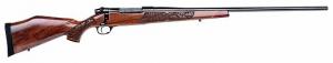 Weatherby Mark V Lazermark Bolt Action Rifle .300 Weatherby Magnum 26" Barrel 4 Rounds Claro Walnut Stock Blued Steel Barrel - LMM300WR60