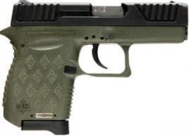 Diamondback Firearms DB9 Double Action 9mm 3 6+1 OD Green Polymer Grip/Frame Grip Black