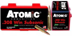 Atomic Rifle Subsonic 308 Win 175 gr SubSonic 50 Bx/ 10 Cs - 00430