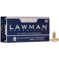 Speer Ammo 53826 Lawman 9mm 147 GR Total Metal Jacket 50 Bx/ 20 Cs