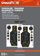 Champion Targets 45834 VisiColor Silhouette 12 Targets - 526