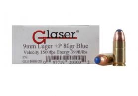 Cor-Bon GL01000/20 Glaser 9mm Luger 80 GR Safety Slug 20 Bx - GL01000/20