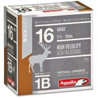Aguila Field High Velocity 16 Gauge 2.75" 1-1/8oz #1-Buck 25rd box - 1C1601BA
