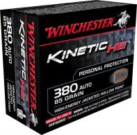 Winchester Ammo Kinetic High Energy 380 Automatic Colt Pistol (ACP) 85