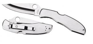 Spyderco Clip Point Blade Folding Knife w/Serrated Edge - C10S