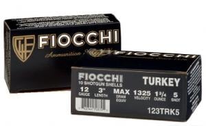 Fiocchi Turkey 12 Ga. 3 1/2" 2 3/8 oz, #4 Nickel Plated Lead - 1235TRK