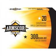 Main product image for ARMSCOR AMMO .300 Black 208GR AMAX 20RD BOX