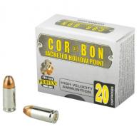 Corbon 9MM +P 115 Grain Jacketed Hollow Point - SD09115/20