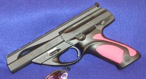 Beretta NEOS DLX .22 LR  Blue W/ Pink Grip Inserts  4.5'