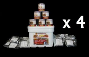 4x Buds Survival Food Combo  319 Servings 28 Days of food for 4 people - 4-COMBO