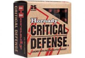 Main product image for Hornady 38spl 110gr +P Critical Defense 25ct