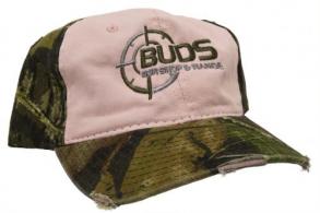 Buds Gun Shop & Range Pink/Camouflage Ladies Baseball Hat - 89695