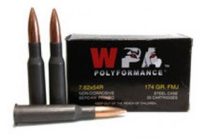 Wolf Polyformance 7.62x54r 174gr FMJ Ammo - 20 Rounds - 60031