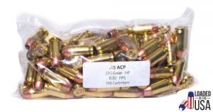 Legend PRO Ammo .45ACP 230gr Hollow Point 100rd Pack - 45ACPS100HPBAG