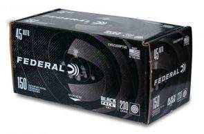 Federal Black Pack .45 ACP 230gr FMJ 150 rounds - C45230BP150