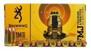 Browning 9mm 115GR FMJ Training & Practice 50/box - B191800092