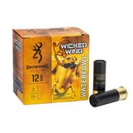 Browning Wicked Wing Steel Shot 12 Gauge Ammo 25 Round Box - B193421232