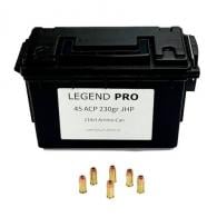 Legend .45ACP 230gr Hybrid Hollow Point 210rd With Ammo Can - 45ACP123HP230CAN