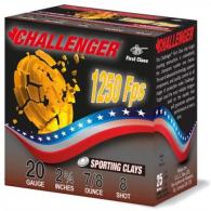 Challenger First Class Sporting Clays 20ga 2-3/4" 7/8oz  #8 1250fps  25rd