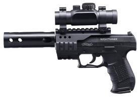 Umarex Nighthawk .177 Pistol w/Compensator/Red Dot Scope & 8 - 2252204
