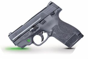 Smith & Wesson M&P9 Shield M2.0 *MA Compliant with Crimson Trace Green Laser 9mm Luger 3.10" 7+1 & 8+1 Black Black Armorni - 12469