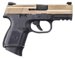 FN FNS-9C 9mm 3.6 Black/FDE 12+1 Fixed 3-Dot Sights