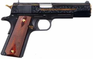 Colt 1911 Heritage 38 Super 7+1 Engraved with Gold accents - O1911C38DHM