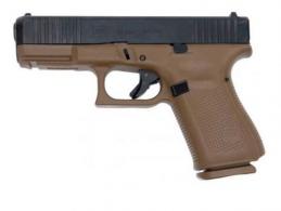 Glock G19 Gen 5 9mm 4" Front Serrations FDE 10+1 - PA195S201DE