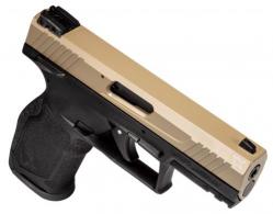 Taurus TX22 .22 LR Pistol, Black/FDE Finish - 1TX22141FDE