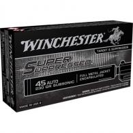 Winchester  Super Suppressed 45 ACP 230GR FMJ 50rd box - SUP45
