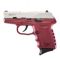 SCCY Industries CPX-2 Double Action 9mm 3.1" 10+1 Crimson Polymer Grip/Frame - CPX2TTCR