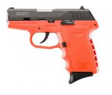 SCCY Industries CPX-2 Double Action 9mm 3.1 10+1 Orange Polymer Grip/Frame G