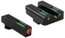 Main product image for TruGlo TFX Pro Square Low Set for Most For Glock Fiber Optic Handgun Sight