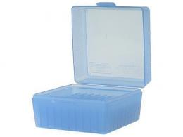 MTM 100 Round Blue Small Rifle 17/223 Caliber Ammo Box - RS10024