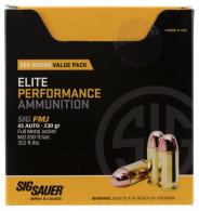 Sig Sauer E45BA3200 Elite Ball 45 Automatic Colt Pistol (ACP) 230 GR Full Metal - 51