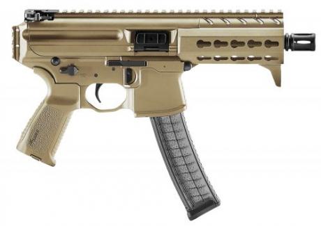 Sig Sauer MPX K AR Pistol Semi-Automatic 9mm Luger 4.5" 30+1 Flat Dark Earth Anodized/Black - MPXK9KMFDE