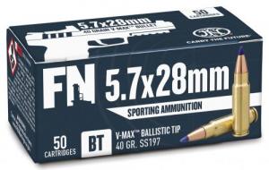 FNH USA  5.7X28mm 40gr V-Max 50rd box - 10700017