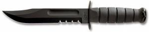 Kabar Fighting/Utility Knife w/Serrated Edge & Kraton G Hand - 1214 Kabar Fighting/Utility Knife w/Serrated Edge & Kraton G Hand - 1214