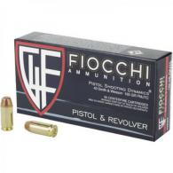 Fiocchi Pistol Shooting Dynamics Hollow Point 40 S&W Ammo 165gr  50 Round Box