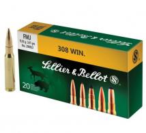 Sellier & Bellot SB308A Rifle 308 Win 147 gr Full Metal Jacket (FMJ) 20 Bx/ 25 Cs - V331402U