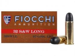Fiocchi PISTOL SHOOTING DYNAMICS 32 Smith & Wesson Long Lead Round Nose - 32SWLL