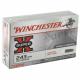 Winchester Super-X  243 Winchester 80gr Jacketed Soft Point 20rd box - X2431