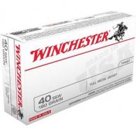Winchester Full Metal Jacket 40 S&W Ammo 180 gr 50 Round Box - Q4238