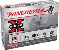 Winchester 12 Ga. 2 3/4" 9 Pellets #00 Buck Lead Round - XB1200VP