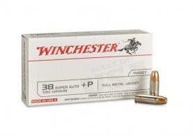 Winchester Full Metal Jacket 38 Super+P Ammo 50 Round Box - Q4205
