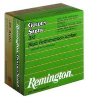 Remington .45 ACP Golden Saber 185 Grain Brass Jacketed Hollo - GS45APA